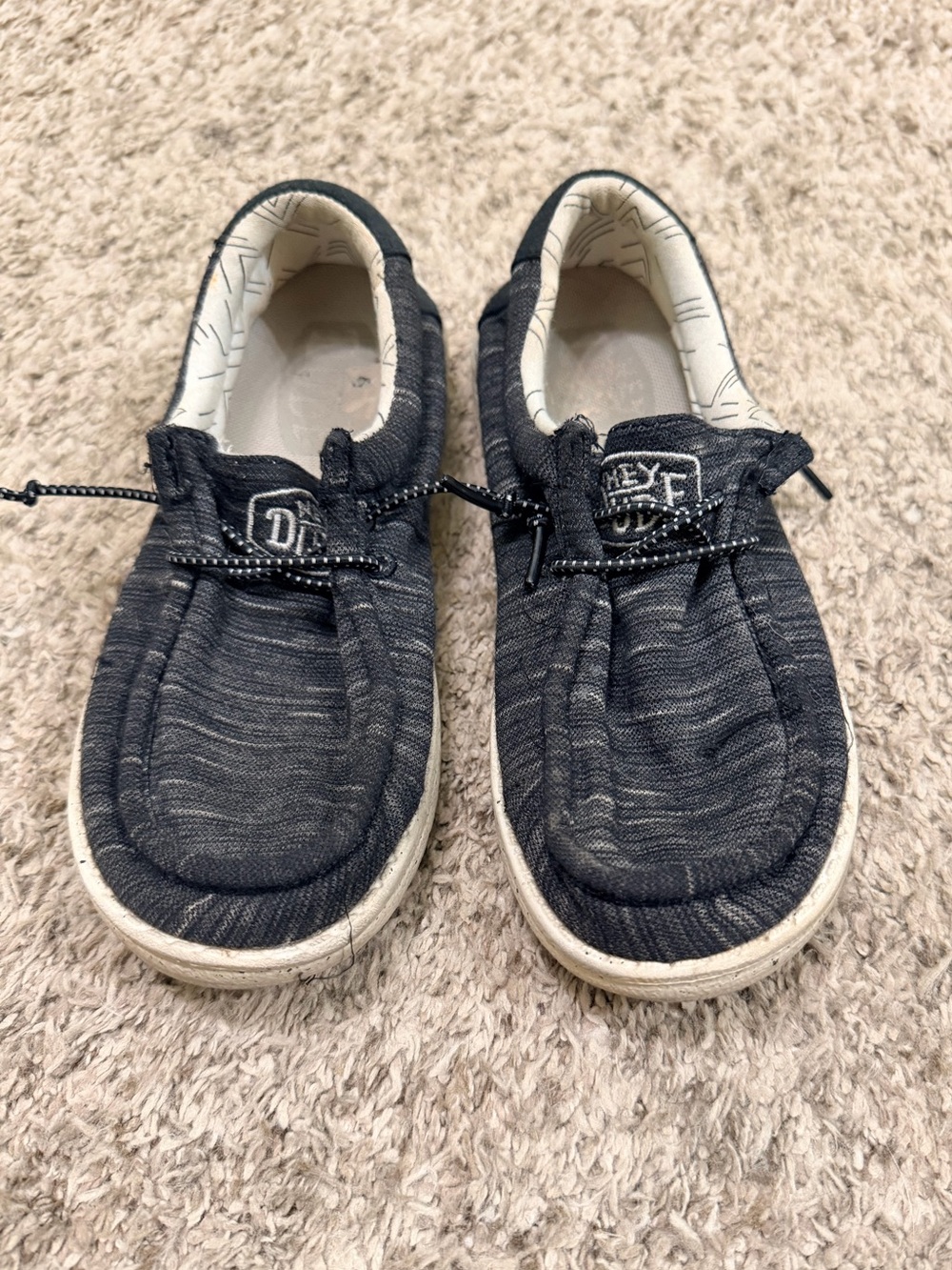 Hey Dude Kids Black Slip-On